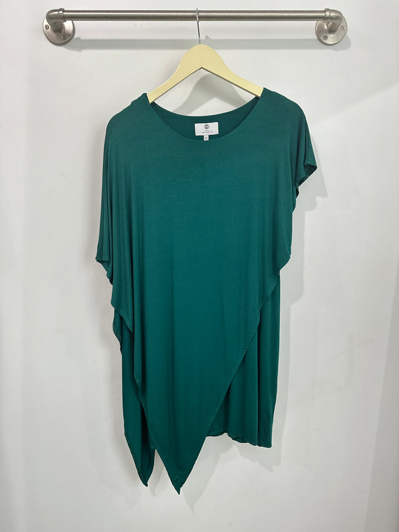 Sienna Asymmetrical Dress (Emerald) - XS