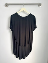 Mara Pleated Back Top (Black) - M