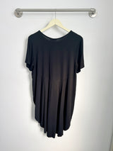 Mara Pleated Back Top (Black) - M