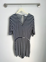 Jill Romper (Navy Stripe) - L