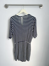 Jill Romper (Navy Stripe) - L