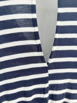 Jill Romper (Navy Stripe) - L