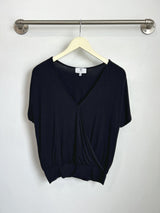 Luna Wrap Top (Black) - XS