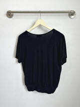 Luna Wrap Top (Black) - XS