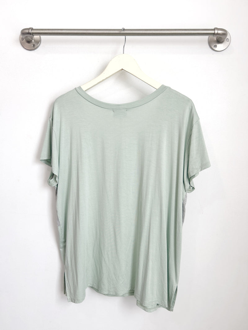 Austin Colorblock Tee (Seafoam/Heather Grey) - XS/S