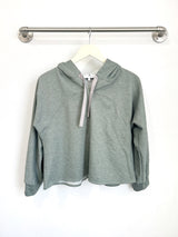 Bella Hoodie (Sage Fleece) - S