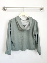 Bella Hoodie (Sage Fleece) - S