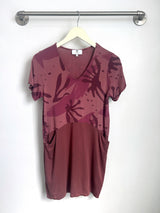 Kenzie Color Block Dress (Catalina Print/Dk. Mauve) - S