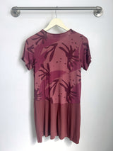 Kenzie Color Block Dress (Catalina Print/Dk. Mauve) - S