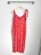 Paisley Jumpsuit (Wildflower Red) - M