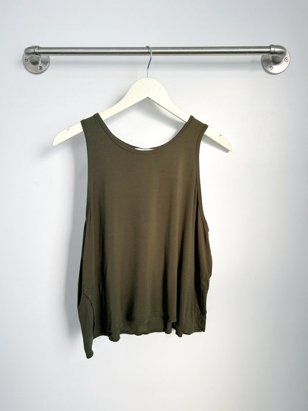 Michael Racer Tank Top (Olive) - XL