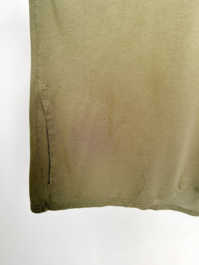Michael Racer Tank Top (Olive) - XL