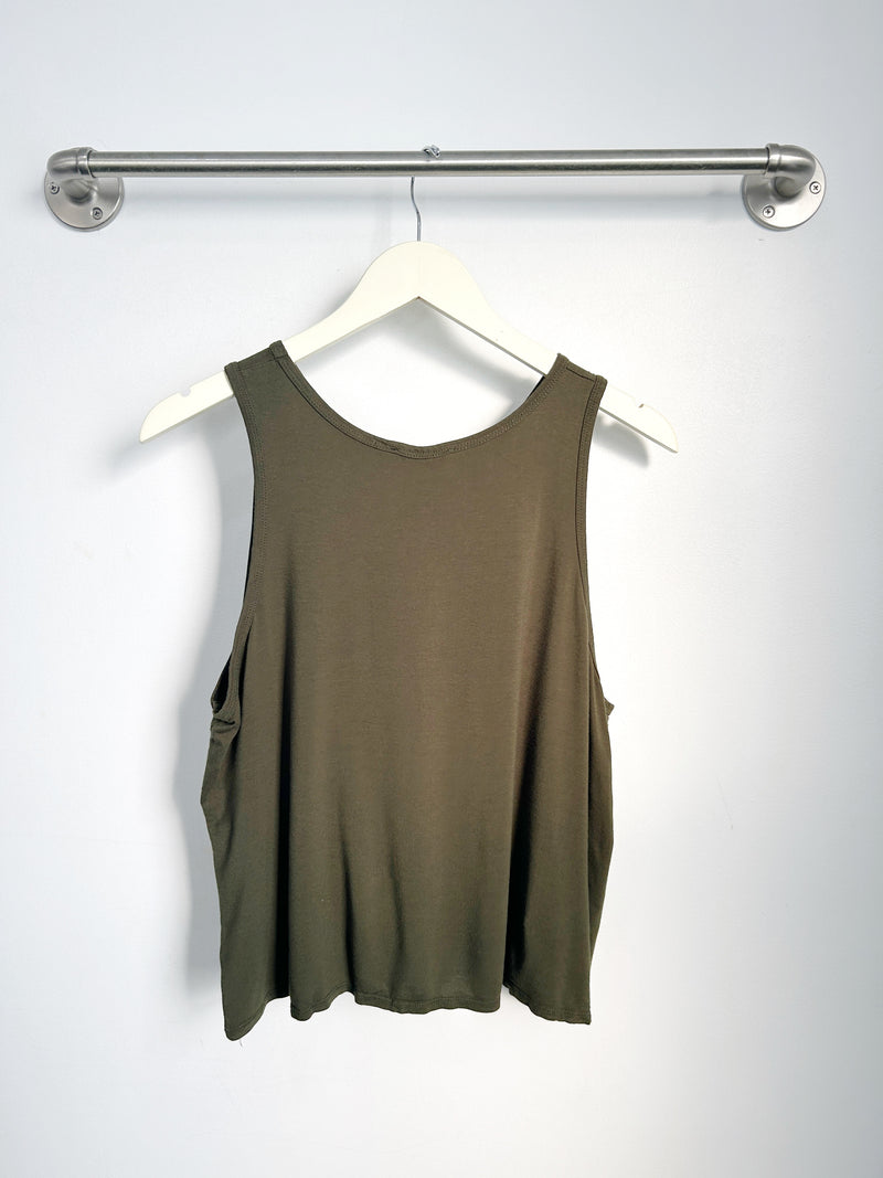 Michael Racer Tank Top (Olive) - XL