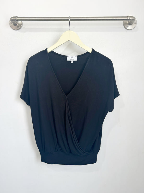 Luna Wrap Top (Black) - XS