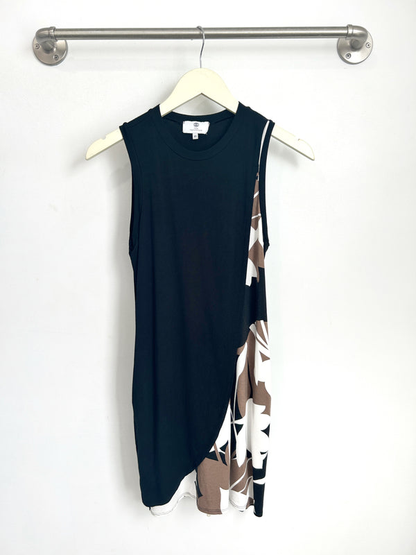 Carrie Tulip Tank Dress (Orchid Shadow/Black) - XS