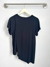 Gemma Asymmetrical Tunic (Black) - S