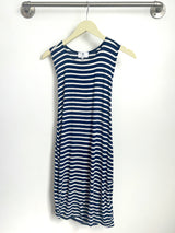 Brandon Tank Dress (Navy Stripe) - M
