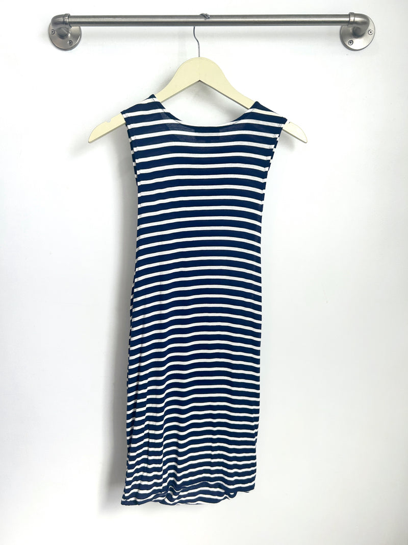 Brandon Tank Dress (Navy Stripe) - M