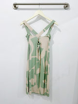 Milly Cross Back Dress (Sea Salt Deco) - S