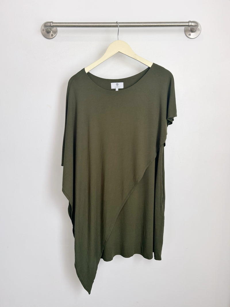 Sienna Asym Dress (Olive) - L