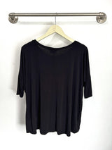 Julie 3/4 Sleeve Top (Black) - S