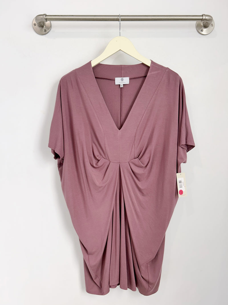 Jade Pleated Kaftan Dress (Belladonna) - XS