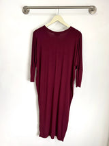 Lynette Midi Dress (Black Cherry) - XS