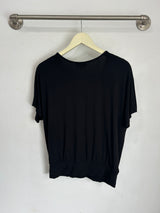 Luna Wrap Top (Black) - M