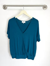 Luna Wrap Top (Ocean) - M