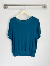 Luna Wrap Top (Ocean) - M