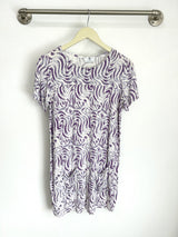 Stacey T-Shirt Dress (Wandering Lavender) - S