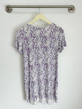 Stacey T-Shirt Dress (Wandering Lavender) - S