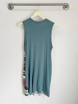 Carrie Tulip Tank Dress (Stone Green/City Nights) - M