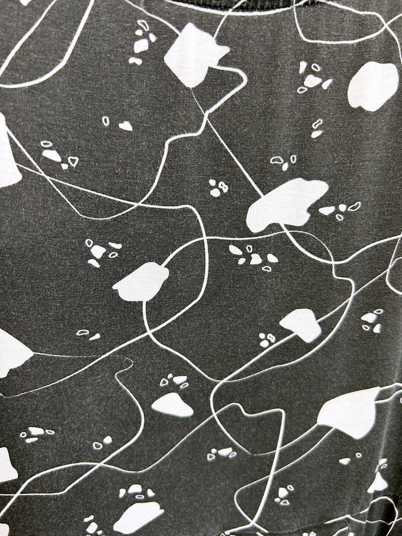 Meg Boatneck Top (B/W Jigsaw) - M