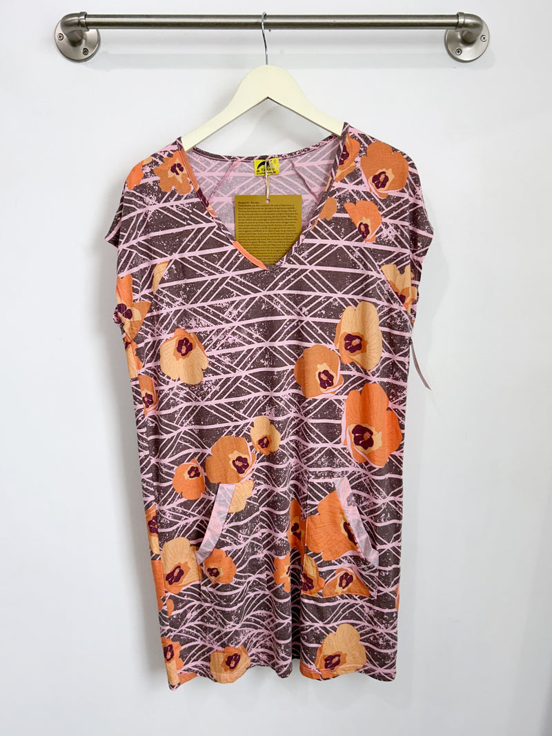 Kealopiko Dawn V-Neck Dress  (Pua Hau) - S
