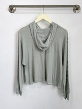 Bella Hoodie (Sage Fleece) - S