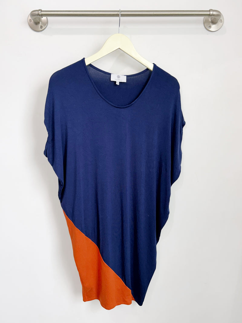 Kit Dress (Navy/Rust) - XS