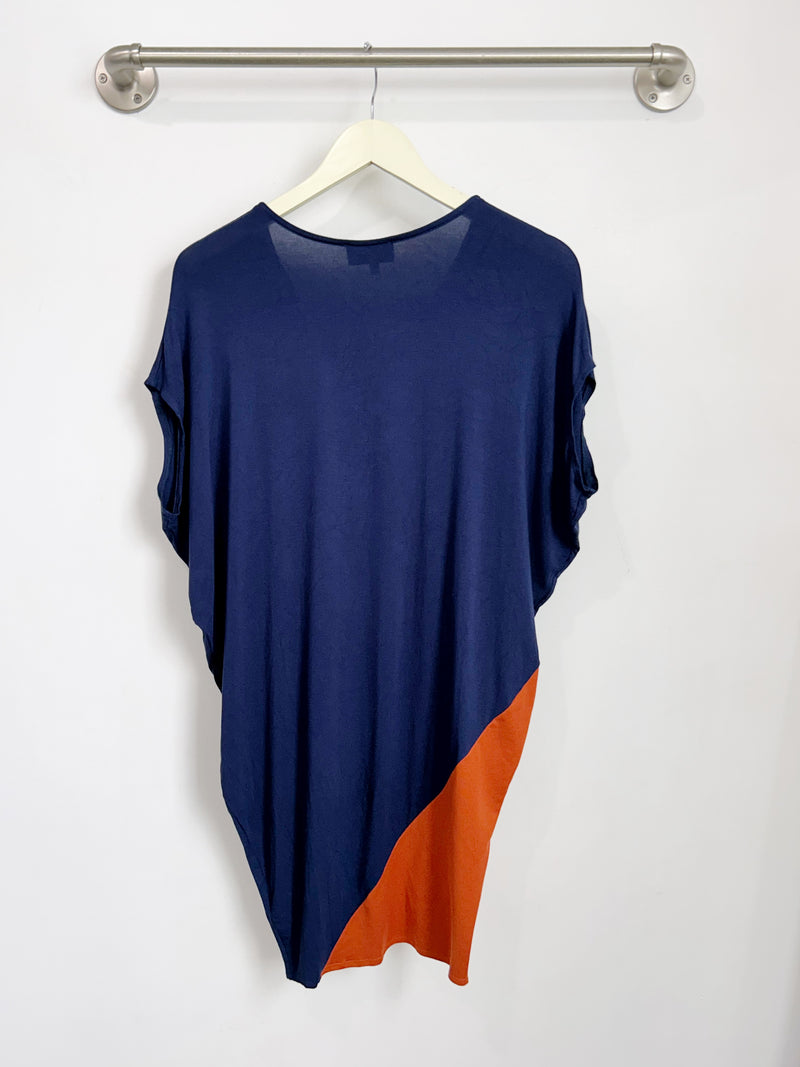 Kit Dress (Navy/Rust) - XS