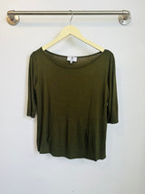 Meg Boatneck Top (Olive) - XS