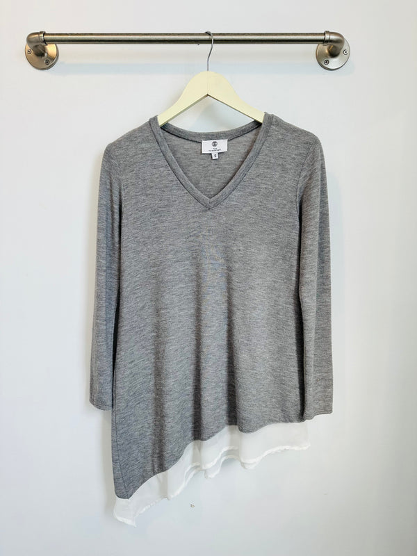 Heather asymmetrical sweater - S