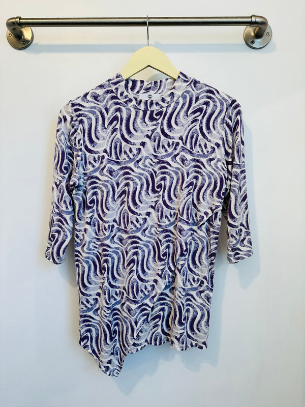 Gwen High Neck Top (Wandering Lavender) - S
