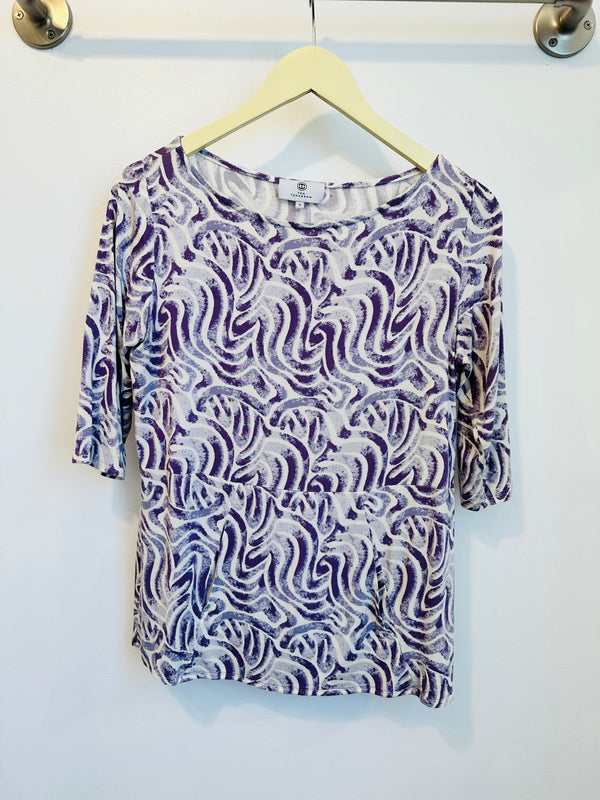 Meg Boatneck Top (Wandering Lavender) - S