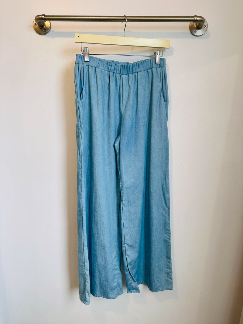 Parker High-Waist Pant (Denim) - S