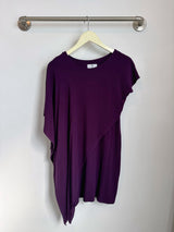 Sienna Asymmetrical Dress (Midnight Purple) - XS