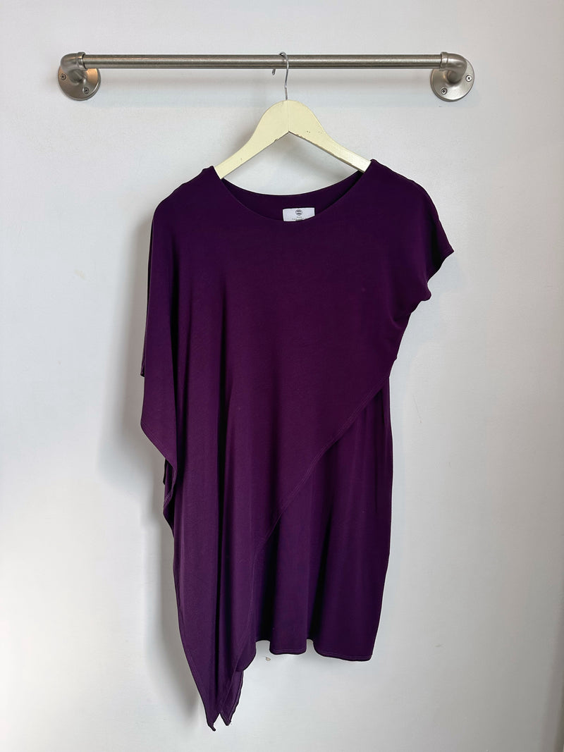 Sienna Asymmetrical Dress (Midnight Purple) - XS