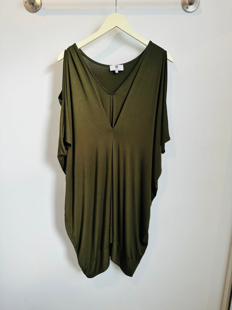 Malia Kaftan Dress (Olive) - S