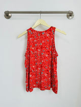 Michael Racer Tank Top (Wildflower Red) - M