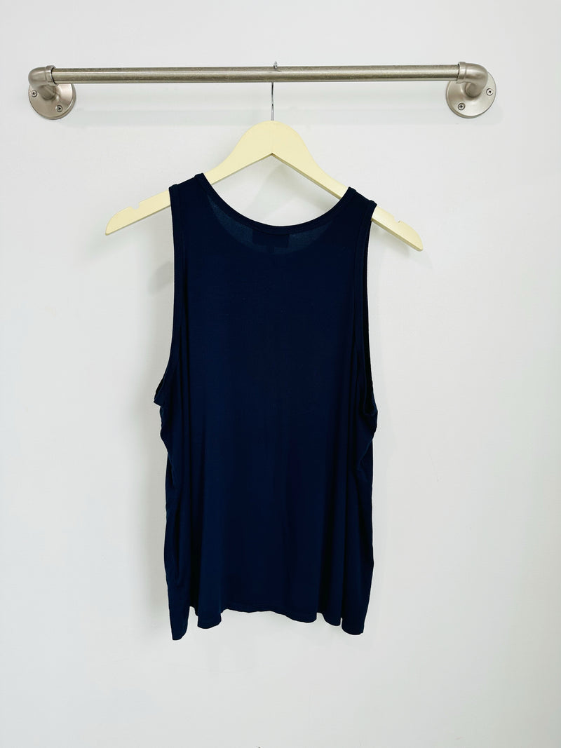 Michael Racer Tank Top (Navy) - L