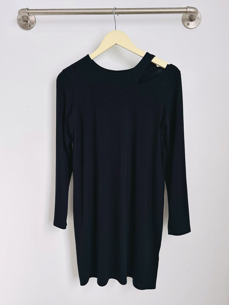 Eve Long Sleeve Dress (Black) - S