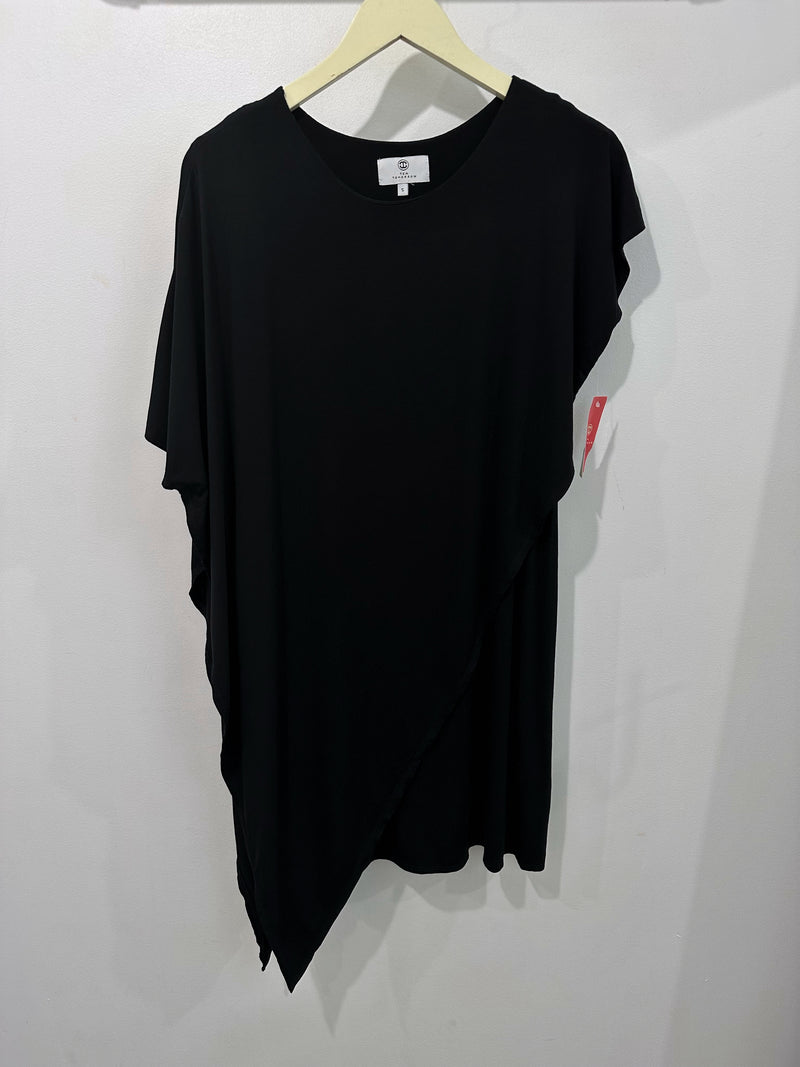 Sienna Asymmetrical Dress (Black) - S
